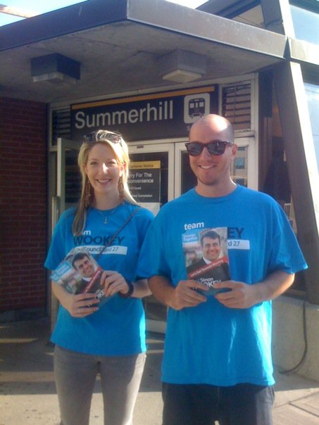 My very first subway canvass - Toronto 2010
